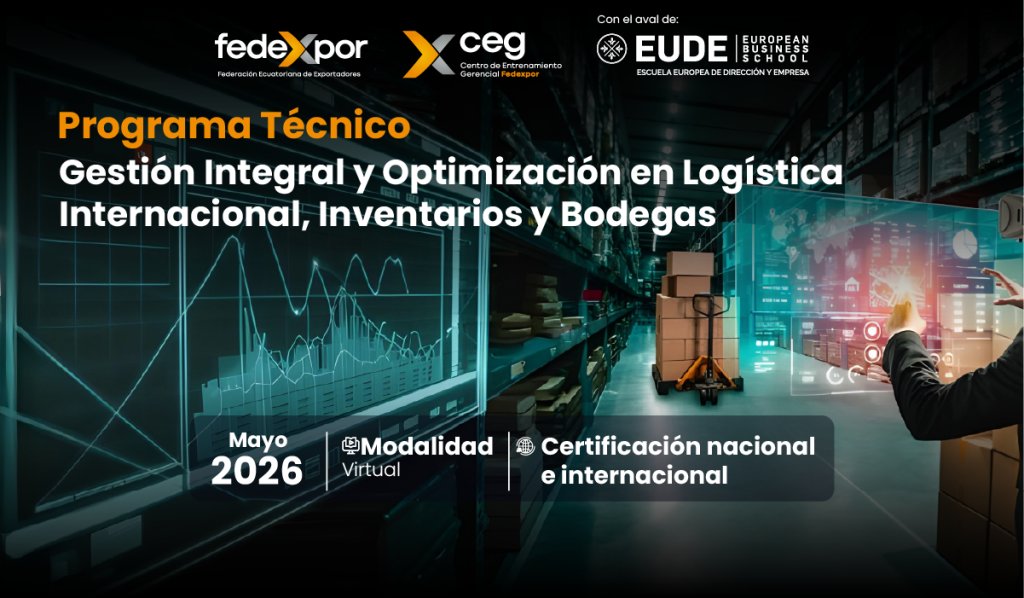 Programa Técnico: Gestión Integral y Optimización en Logística Internacional , Inventarios y Bodegas Mayo 2026